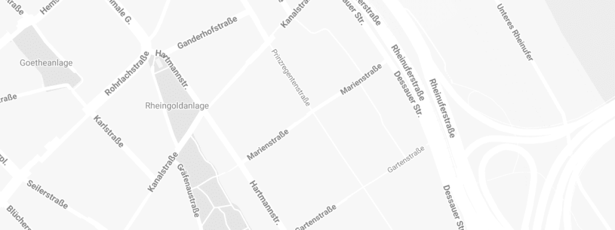 Standortkarte - Zahnarztpraxis Axmann in der Prinzregentstraße 39 67063 Ludwigshafen